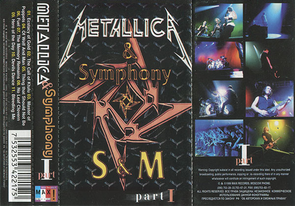 last ned album Metallica & Symphony - S M Part I