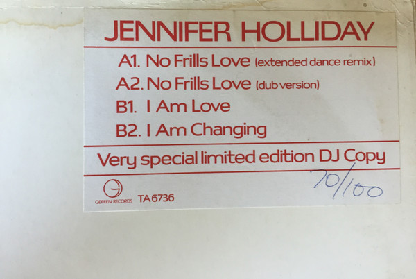 Jennifer Holliday – No Frills Love (1985, Vinyl) - Discogs