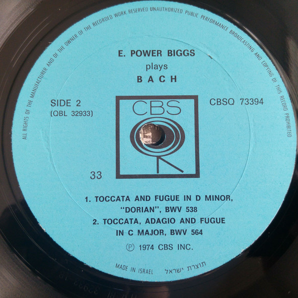 télécharger l'album E Power Biggs, Bach - The Four Great Toccatas And Fugues