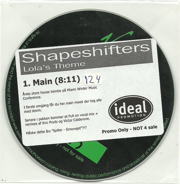 Shapeshifters – Lola's Theme (2003, Vinyl) - Discogs