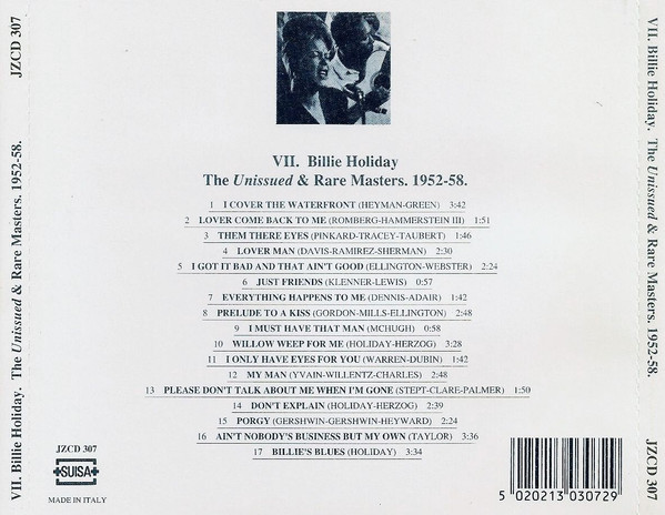 lataa albumi Billie Holiday - Legendary Unissued Rare Masters 1952 1958