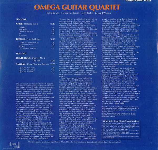 Album herunterladen Omega Guitar Quartet - Omega Guitar Quartet