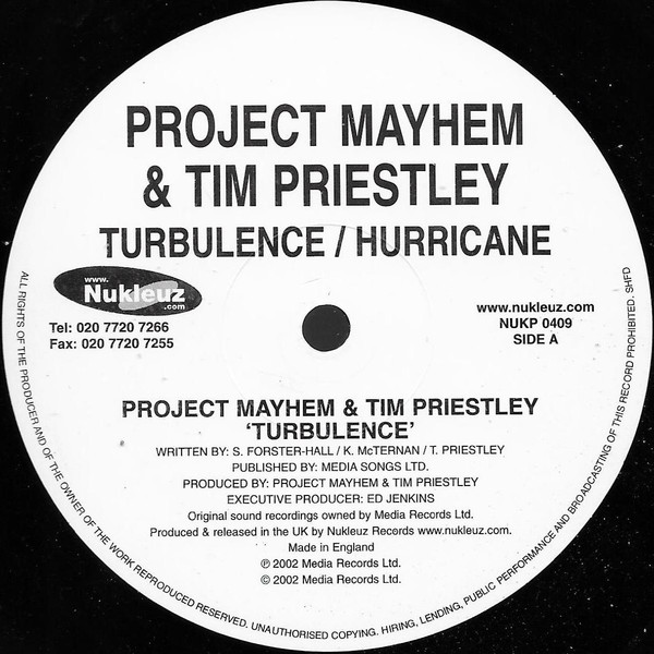 descargar álbum Project Mayhem & Tim Priestley - Turbulence Hurricane