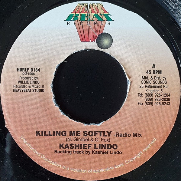 Kashief Lindo – Killing Me Softly (1996, Vinyl) - Discogs