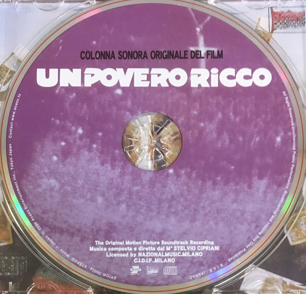 lataa albumi Stelvio Cipriani - Un Povero Ricco Original Motion Picture Soundtrack