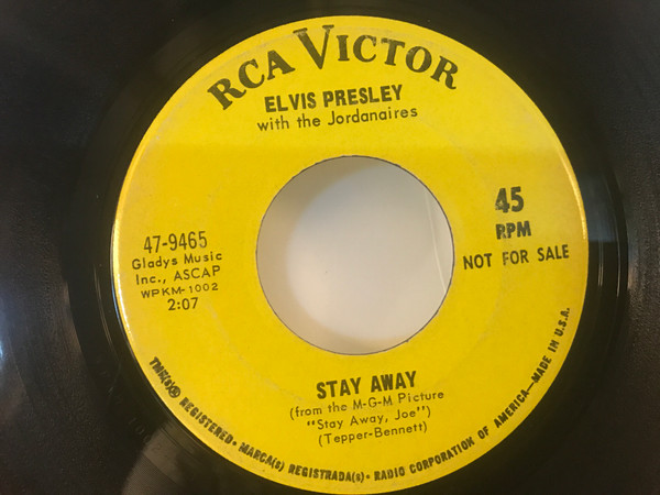 télécharger l'album Elvis Presley With The Jordanaires - US Male Stay Away