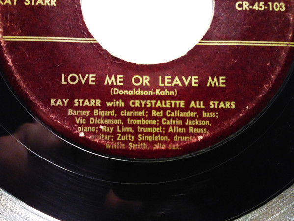 baixar álbum Kay Starr With Crystalette All Stars - Love Me Or Leave Im Confessin