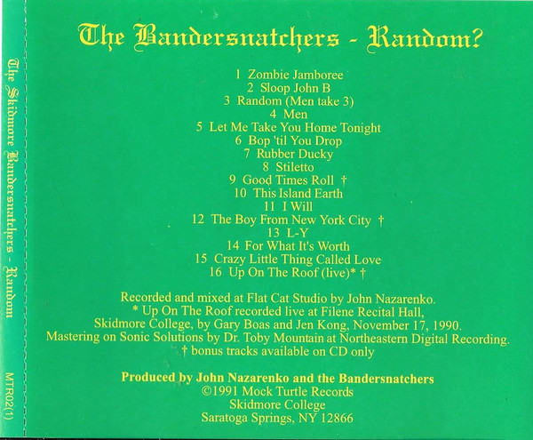 baixar álbum The Skidmore Bandersnatchers - Random