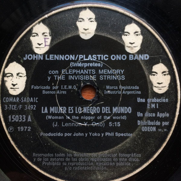 John Lennon-Woman-Clear Vinyl-(Scarce Pink Label) – Very English