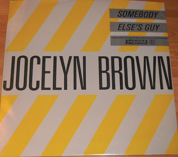 Jocelyn Brown – Somebody Else's Guy (1984, Vinyl) - Discogs