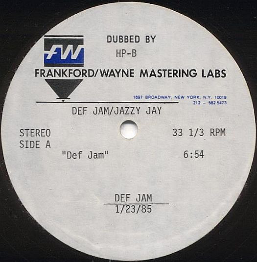 Jazzy Jay – Def Jam / Cold Chillin' In The Spot (1985, Vinyl