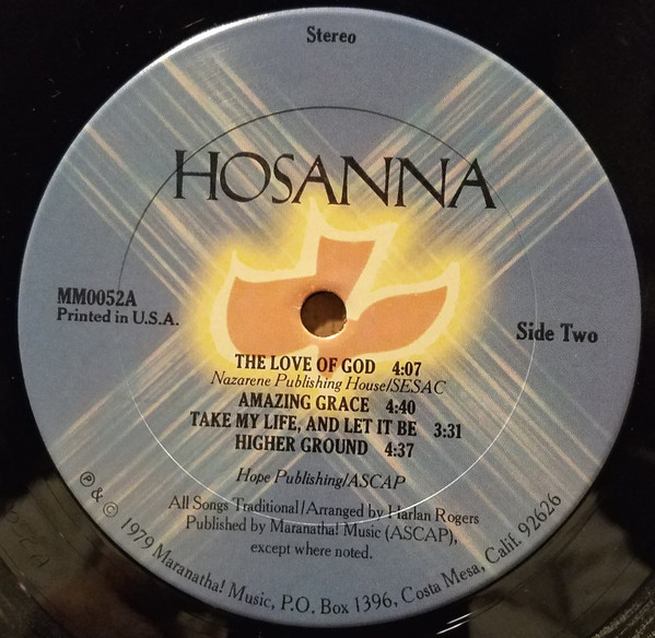 Various - Hosanna | Maranatha! Music (MM0052A) - 5