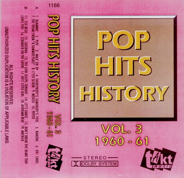 Album herunterladen Various - Pop Hits History Vol 3 1960 61