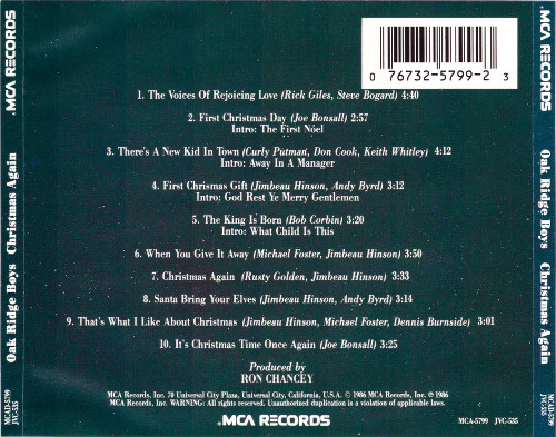 ladda ner album Download The Oak Ridge Boys - Christmas Again album