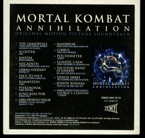 mortal kombat annihilation soundtrack