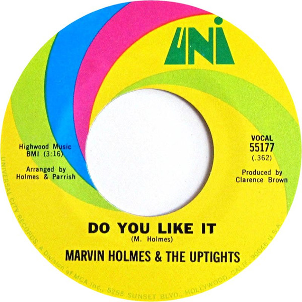 lataa albumi Marvin Holmes & The Uptights - Youre My Girl I Dont Want To Discuss It Do You Like It