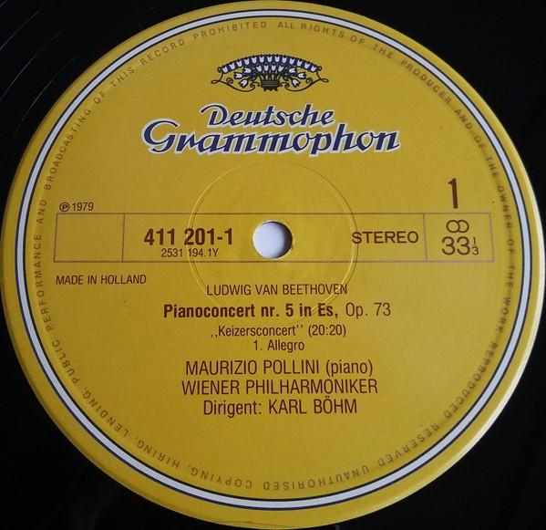 télécharger l'album Ludwig van Beethoven, Wiener Philharmoniker, Karl Böhm - Pianoconcert Nr 5 In Es Op 73 Keizersconcert