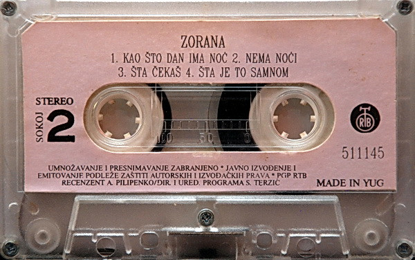 Album herunterladen Zorana - Kada O Tebi Mislim