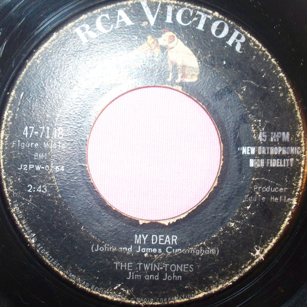 The Twin Tones, Jim And John – My Dear (1958, Vinyl) - Discogs