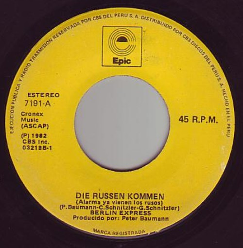 Berlin Express – Die Russen Kommen (1983, Vinyl) - Discogs