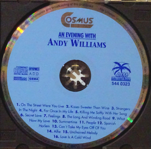 lataa albumi Andy Williams - An Evening With Andy Williams