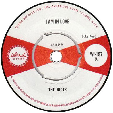 The Riots – I Am In Love (1965, Vinyl) - Discogs