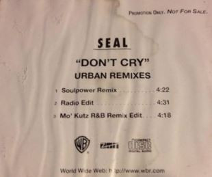 Seal – Don't Cry (1996, CD) - Discogs