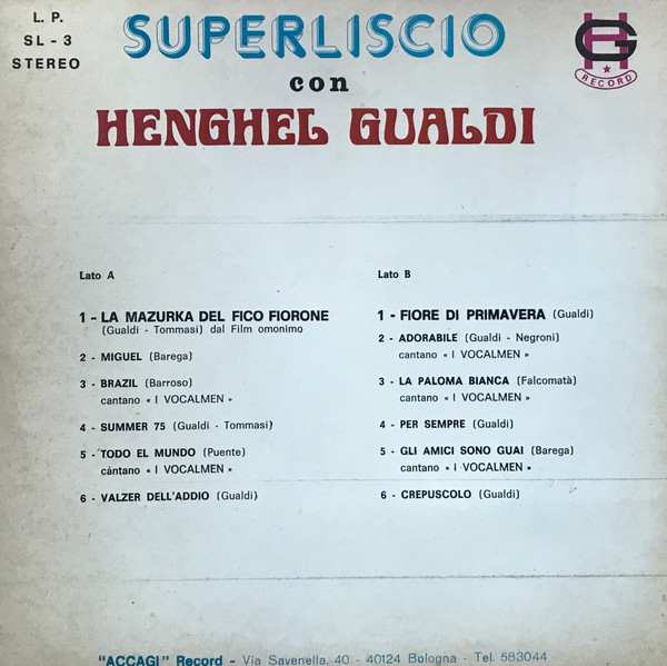 Album herunterladen Henghel Gualdi - Superliscio