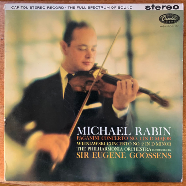 Michael Rabin, Sir Eugene Goossens, Philharmonia Orchestra