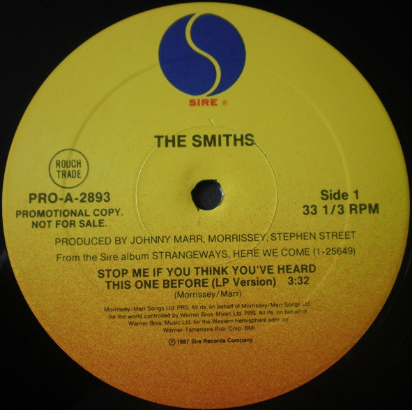 The Smiths – Stop Me If You Think You've Heard This One Before