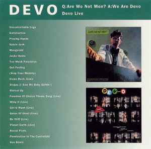 Devo - Q: Are We Not Men? A: We Are Devo / Devo Live album cover