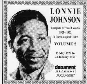 Lonnie Johnson (2) - Complete Recorded Works 1925-1932 In Chronological Order Volume 5 (15 May 1929 To 23 January 1930) album cover