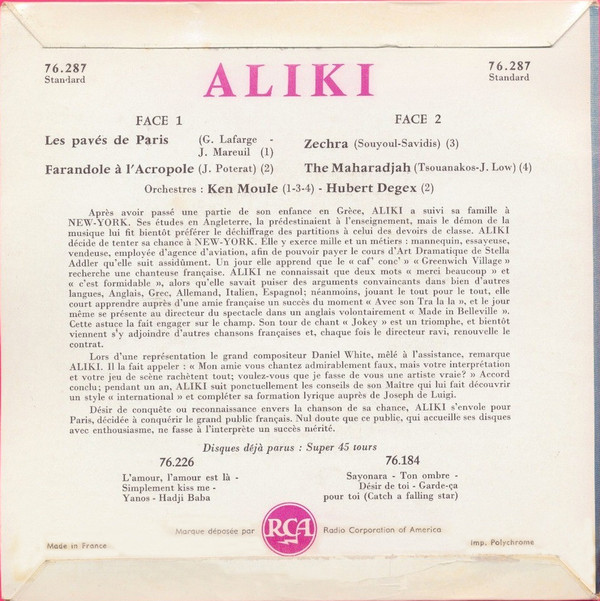 Album herunterladen Aliki - Les Pavés de Paris