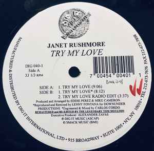 Janet Rushmore - Try My Love album cover
