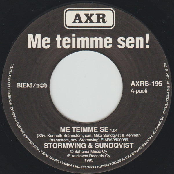 télécharger l'album Stormwing & Sundqvist - Me Teimme Sen Summer On The Radio