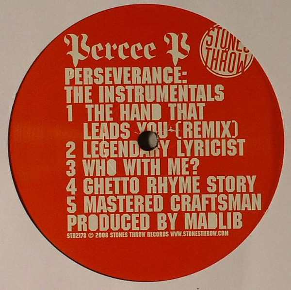 Percee P – Perseverance: The Instrumentals (2008, Vinyl) - Discogs