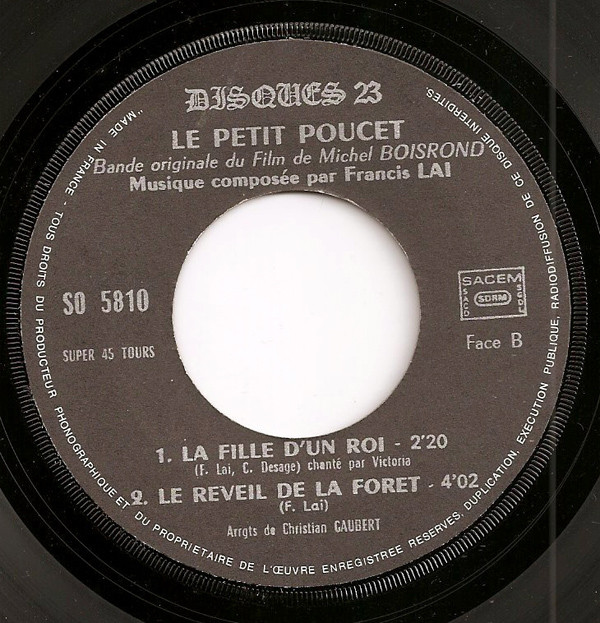 last ned album Catherine Desage, Francis Lai - Le Petit Poucet