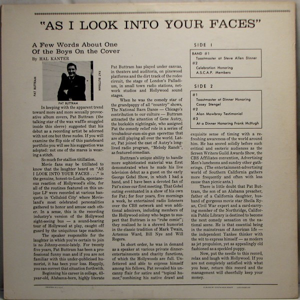 ladda ner album Pat Buttram - As I Look Into Your Faces
