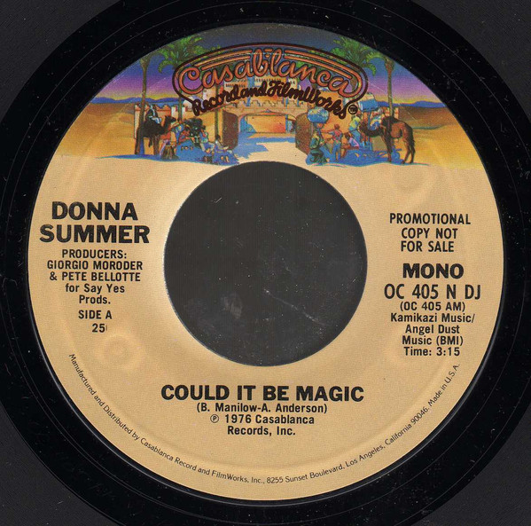 Donna Summer – Could It Be Magic (1976, 25, Vinyl) - Discogs