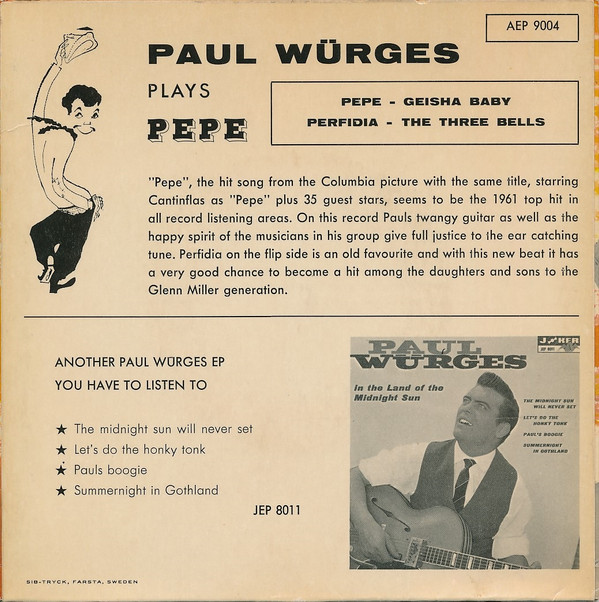 descargar álbum Paul Würges - Plays Pepe