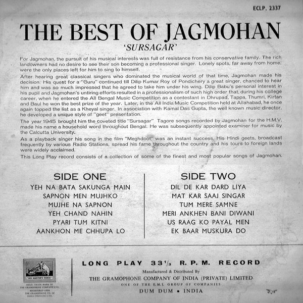 lataa albumi Sursagar Jagmohan - The Best Of Jagmohan Sursagar