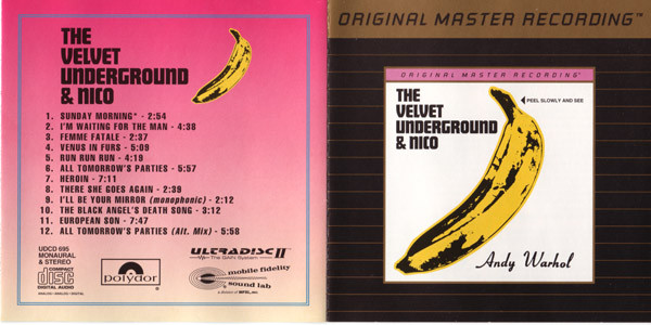 The Velvet Underground & Nico – The Velvet Underground & Nico (1997, 24 kt  Gold Plated, CD) - Discogs