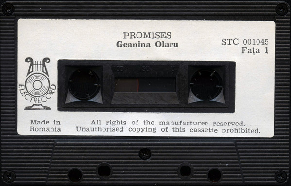Farthest angle Gain control Geanina Olaru / Cristina Andrei – Promises (1995, Vinyl) - Discogs