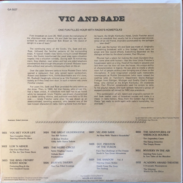lataa albumi Various - Vic And Sade