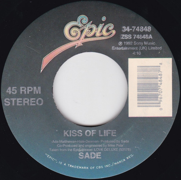 Sade – Kiss Of Life (1993, Vinyl) - Discogs