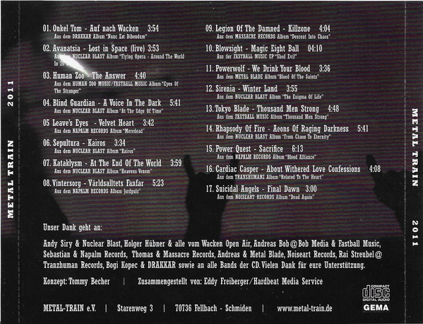 last ned album Various - 10 Jahre Metal Train 2011