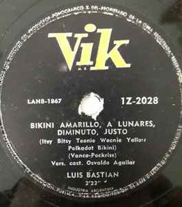 ella es infraestructura Resistente Luis Bastián – Bikini Amarillo A Lunares Diminuto Justo (Shellac) - Discogs