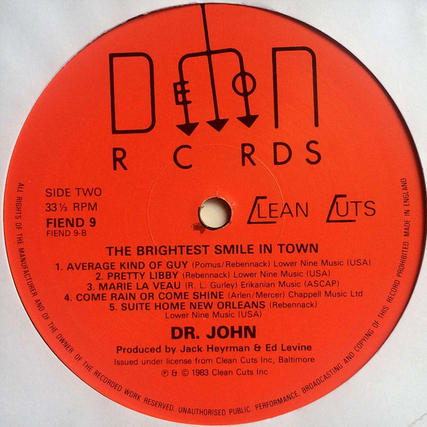 Dr. John - The Brightest Smile In Town | Demon Records (FIEND 9) - 4