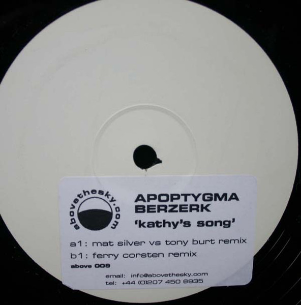 Apoptygma Berzerk - Kathy's Song (Come Lie Next To Me) | Releases