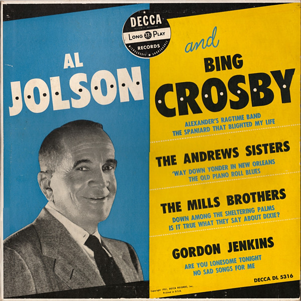 Al Jolson And Bing Crosby – Al Jolson And Bing Crosby (1951, Vinyl